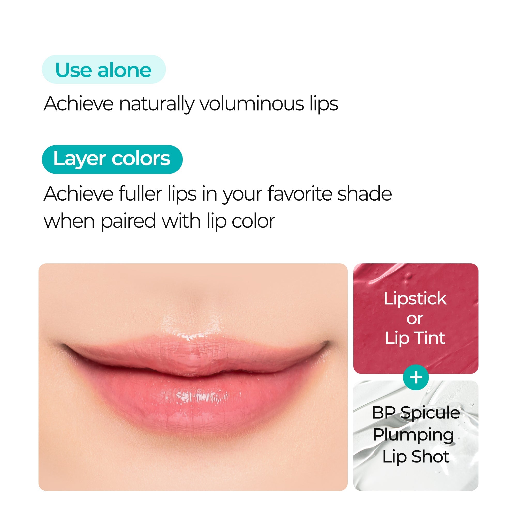 BP Spicule Plumping Lip Shot for Plumping, Hydration & Smoothing