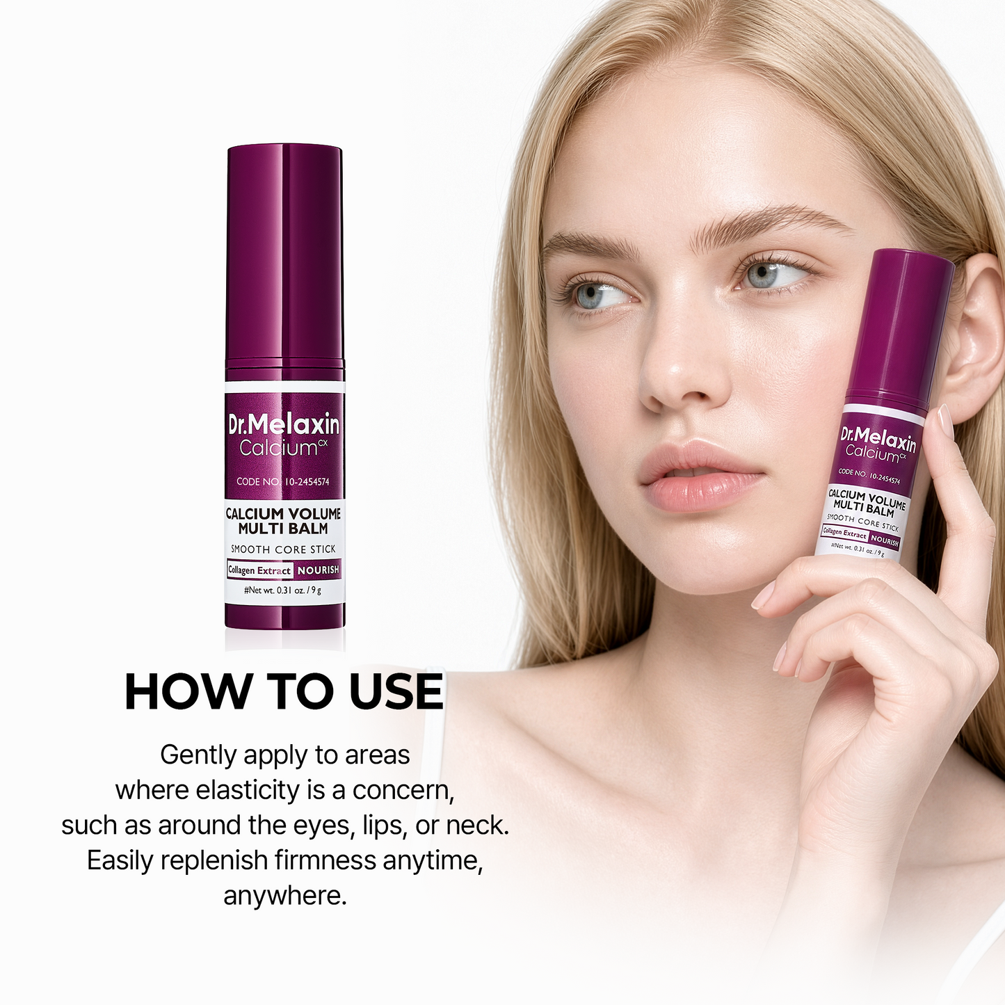 Dr Melaxin Calcium Volume Multi Balm for Under Eye, Dark Circles & Fine Lines