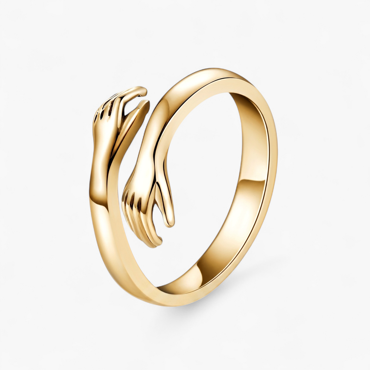 Adjustable Hug Open Ring — Gold