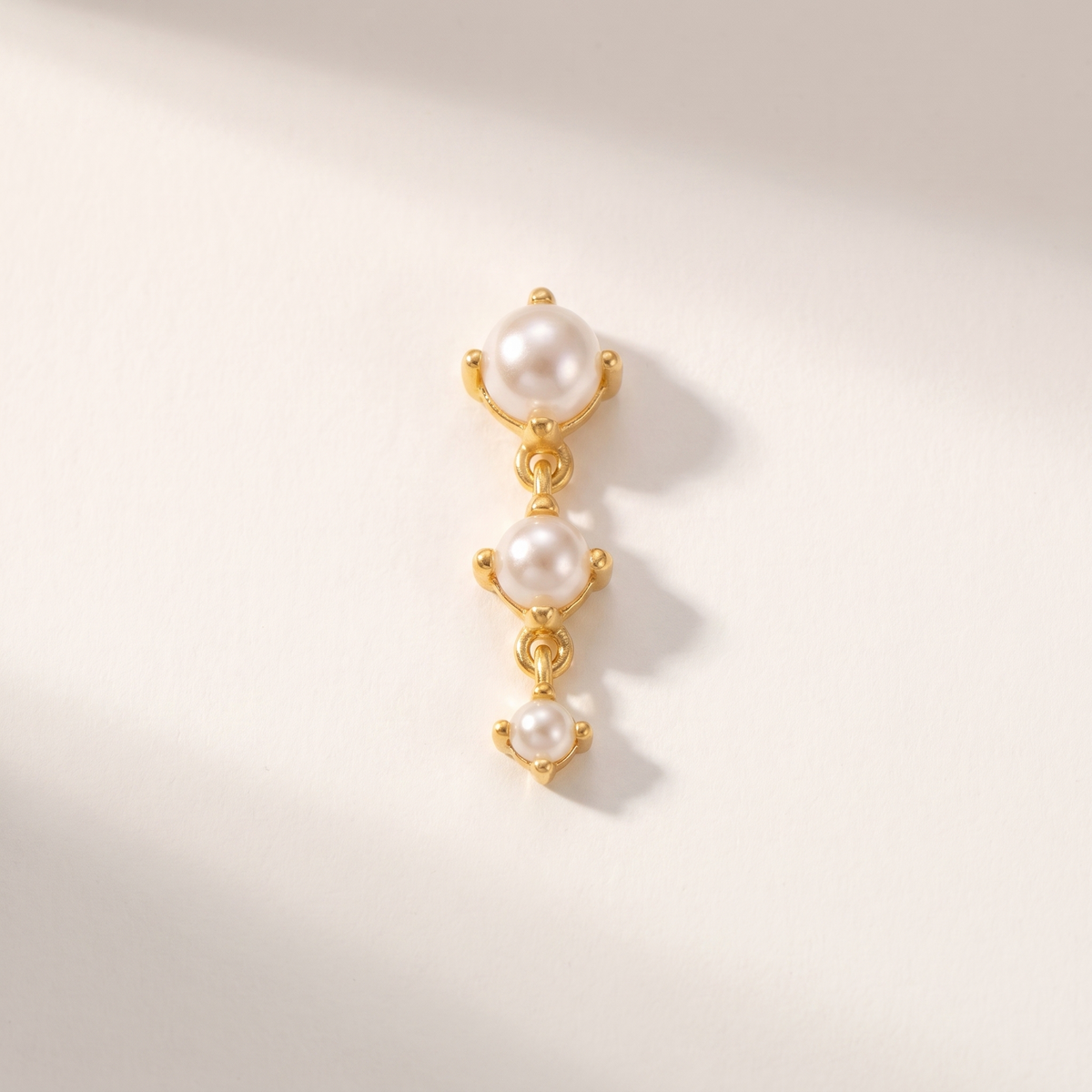 Freshwater Pearl Drop Stud Earrings — Default Title