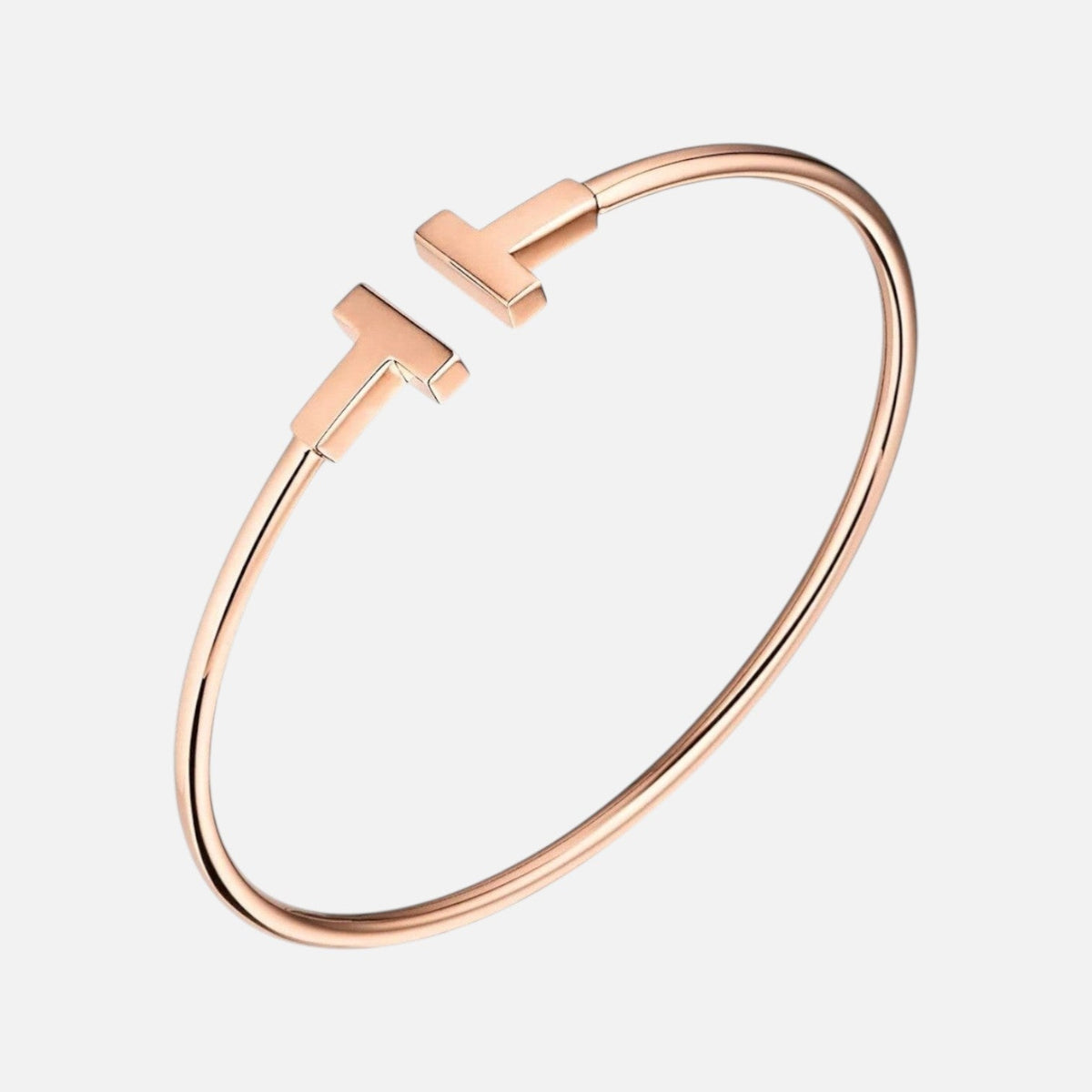 Brazalete tipo cuff T Celeste