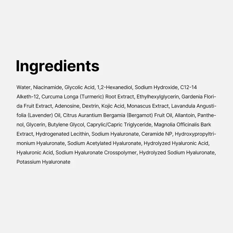 Kojic Acid Turmeric Toner for Hyperpigmentation, Uneven Tone & Texture