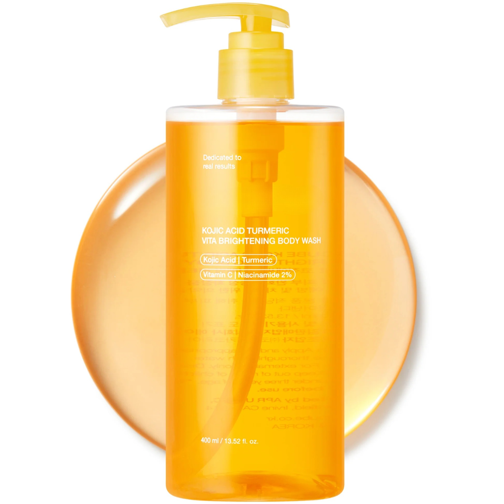 Kojic Acid Turmeric Brightening Body Wash with Niacinamide for Uneven Skin Ton