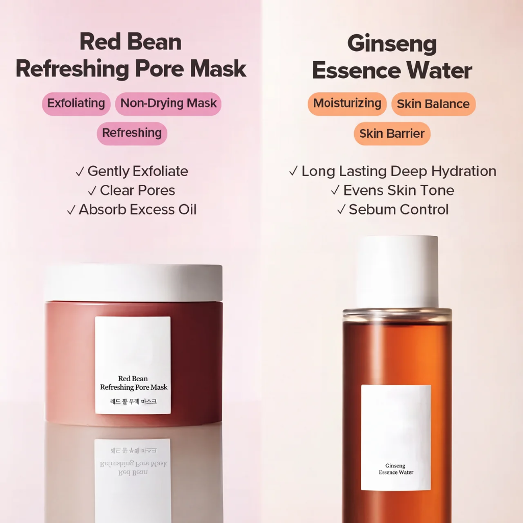 First-Time Mega Starter Set with Ginseng and Niacinamide for Pores and Dark Spots