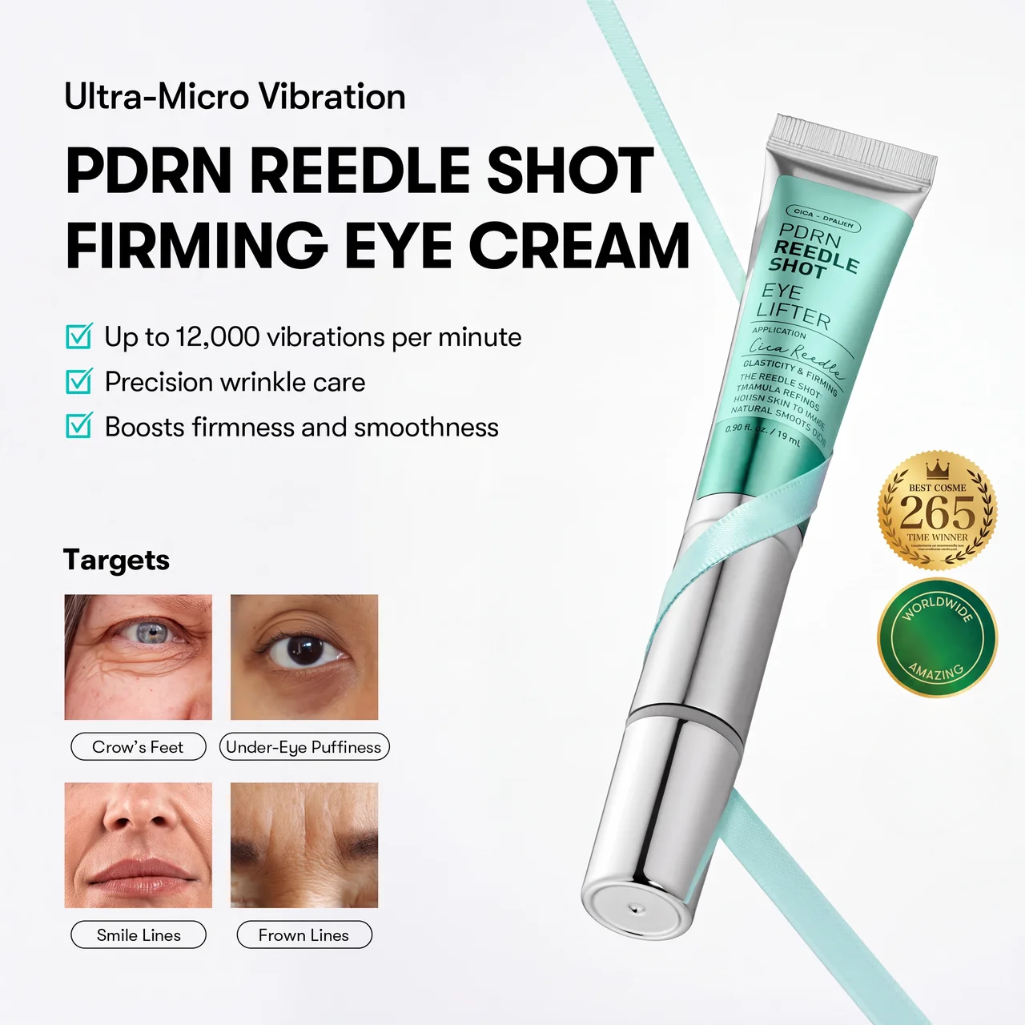 PDRN Reedle Shot Firming Eye Cream with Collagen for Dark Circles and Puffiness