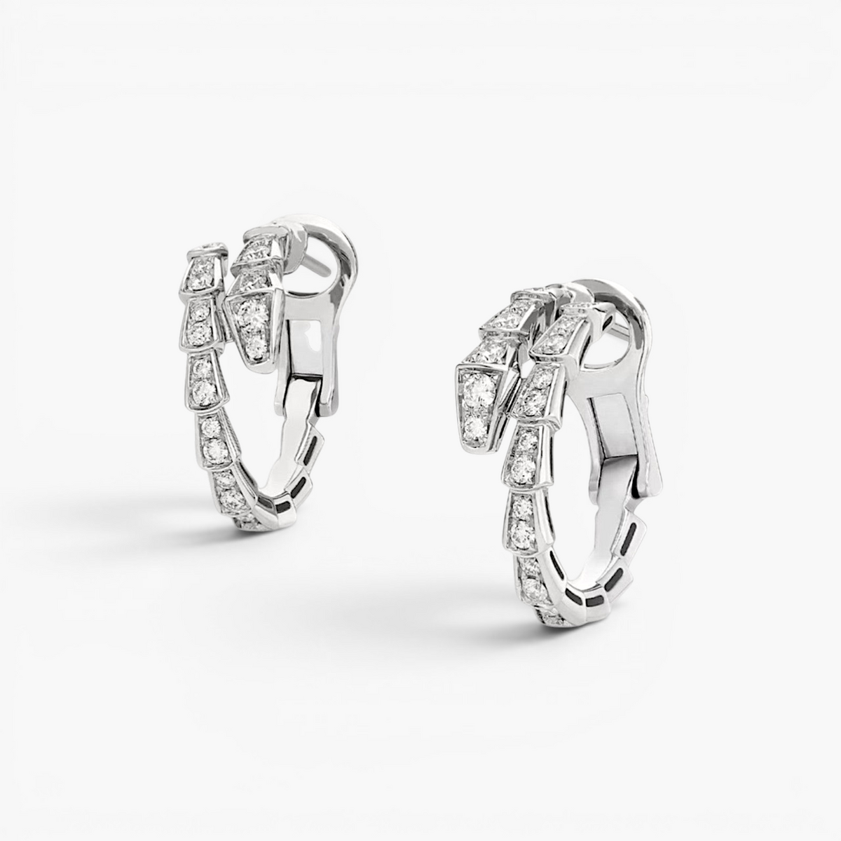 Snake Chain Zircon Earrings