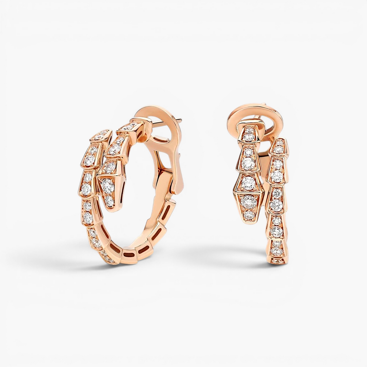 Snake Chain Zircon Earrings