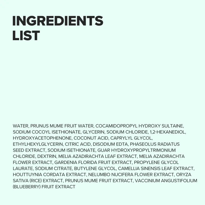 Green Plum Refreshing Cleanser Korean Gel Face Wash for Pores & Deep Cleansing