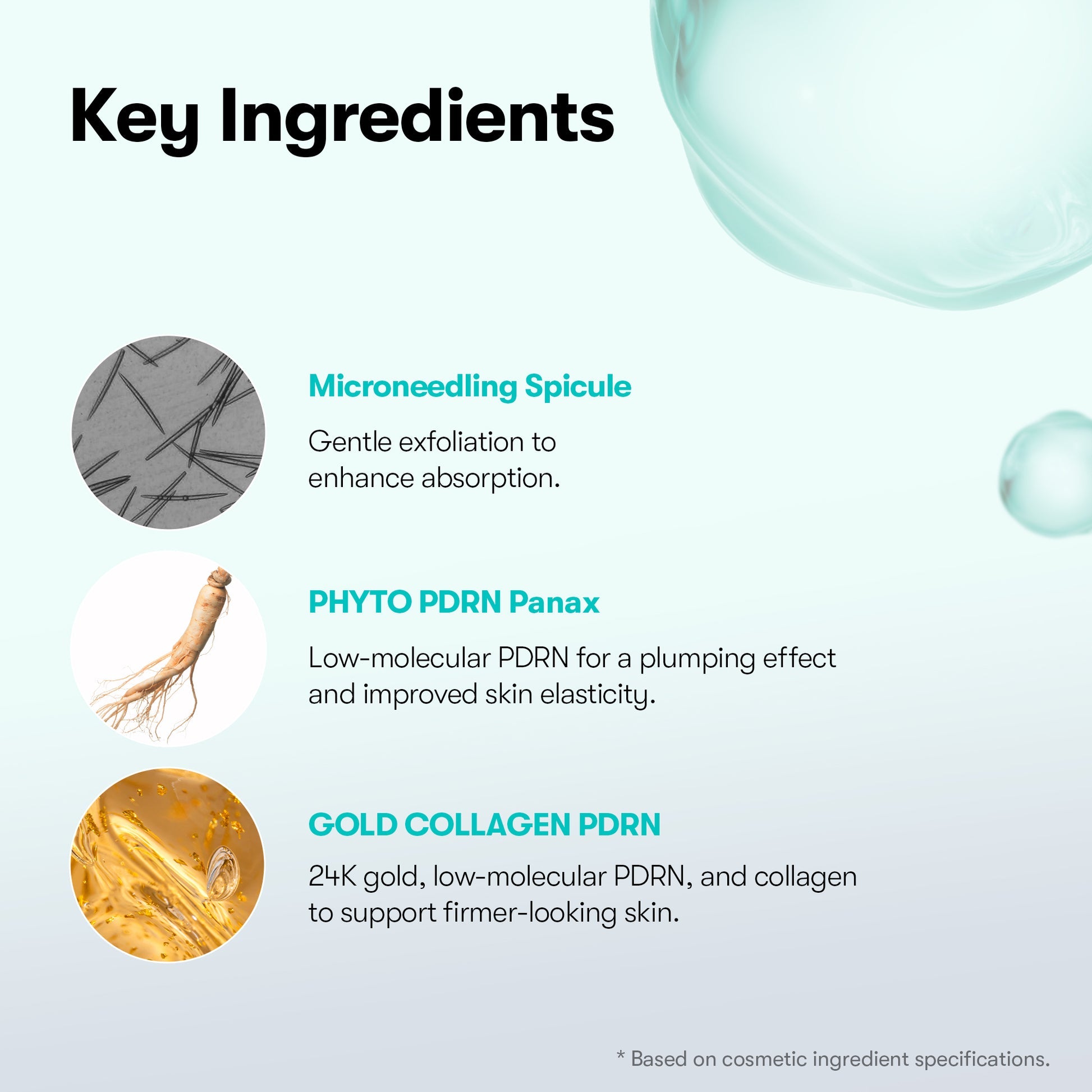 PDRN Reedle Shot Firming Eye Cream with Collagen for Dark Circles and Puffiness
