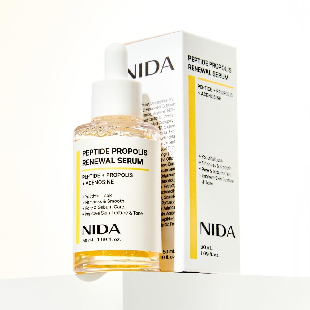 NIDA Peptide Propolis Renewal Serum for Fine Lines, Firming & Pores