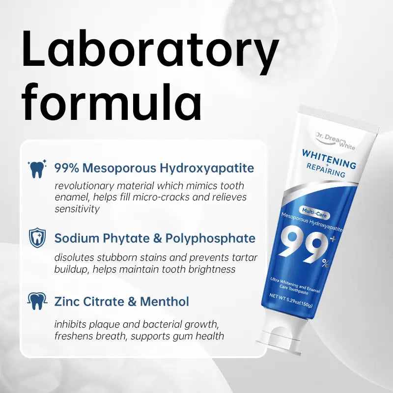 Mesoporous Whitening + Repairing Toothpaste with Hydroxyapatite