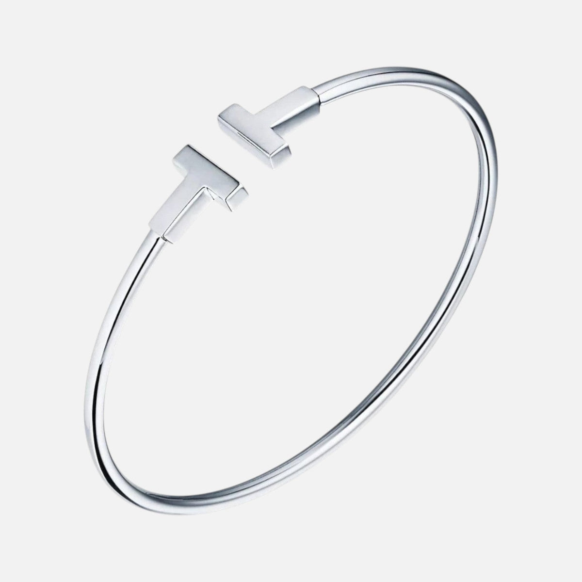 Brazalete tipo cuff T Celeste
