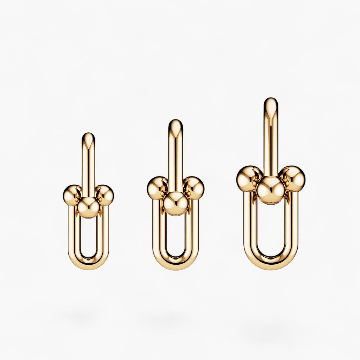 Chunky Link Hoop Earrings