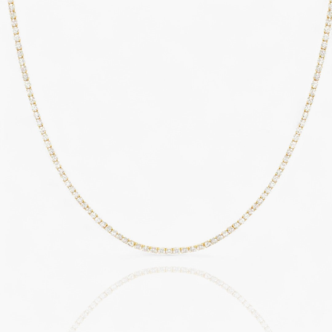 Refined Adjustable Tennis Necklace