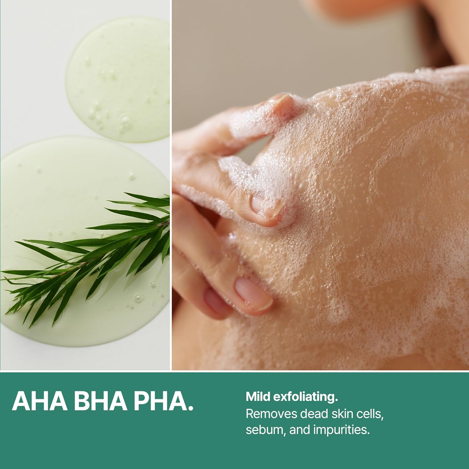 AHA BHA PHA 30 Days Miracle Acne Clear Body Cleanser with Salicylic Acid for Breakouts and Clogged Pores