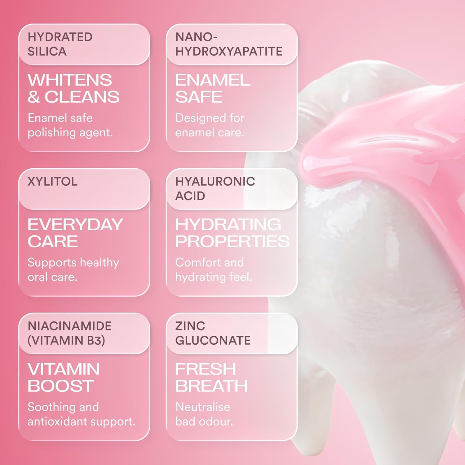 Tooth Armour Nano Hydroxyapatite Toothpaste for Enamel Support & Whitening