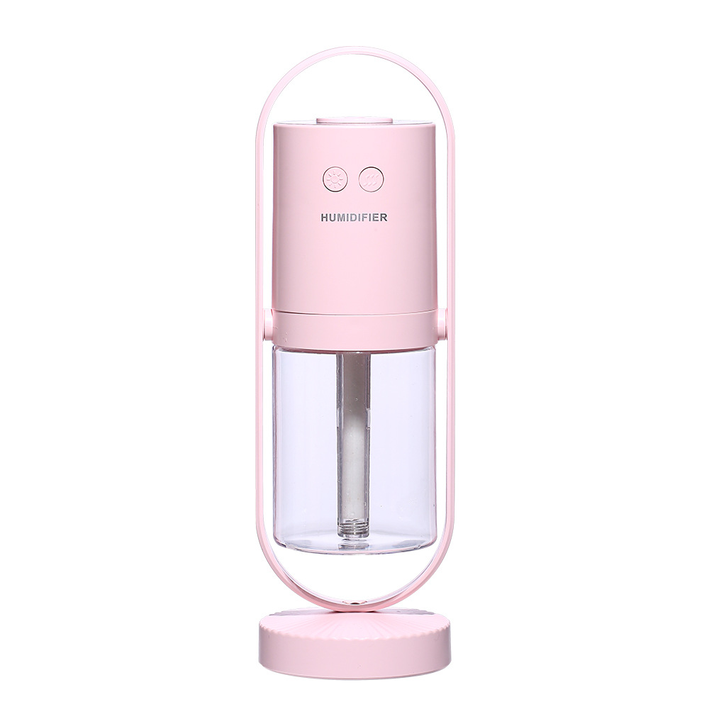USB Air Humidifier, Mini Portable, LED Shadow Light, Quiet, Auto Shut-Off