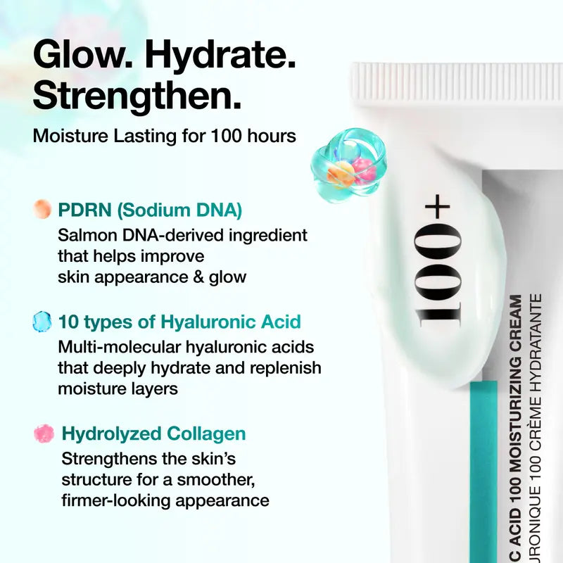 PDRN Hyaluronic Acid Moisturizing Cream for Hydration, Plumping & Firming