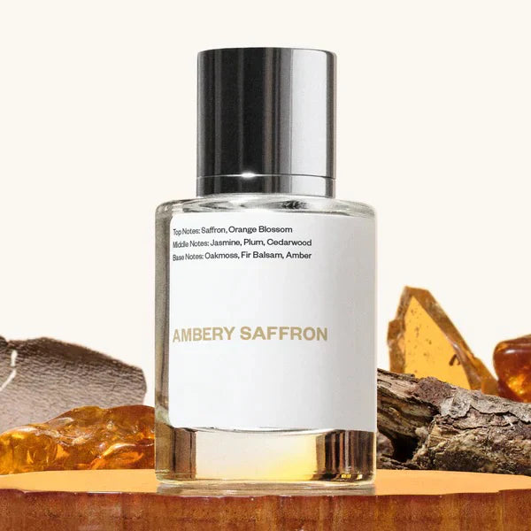 Ambery Saffron Eau de Parfum 50ml – Unisex Warm Woody Saffron & Amber Fragrance Spray