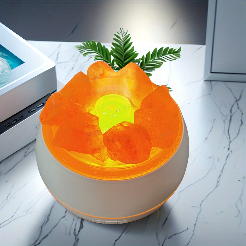 3-in-1 Essential Oil Diffuser, Salt Lamp & Humidifier, 360ml, USB, Quiet