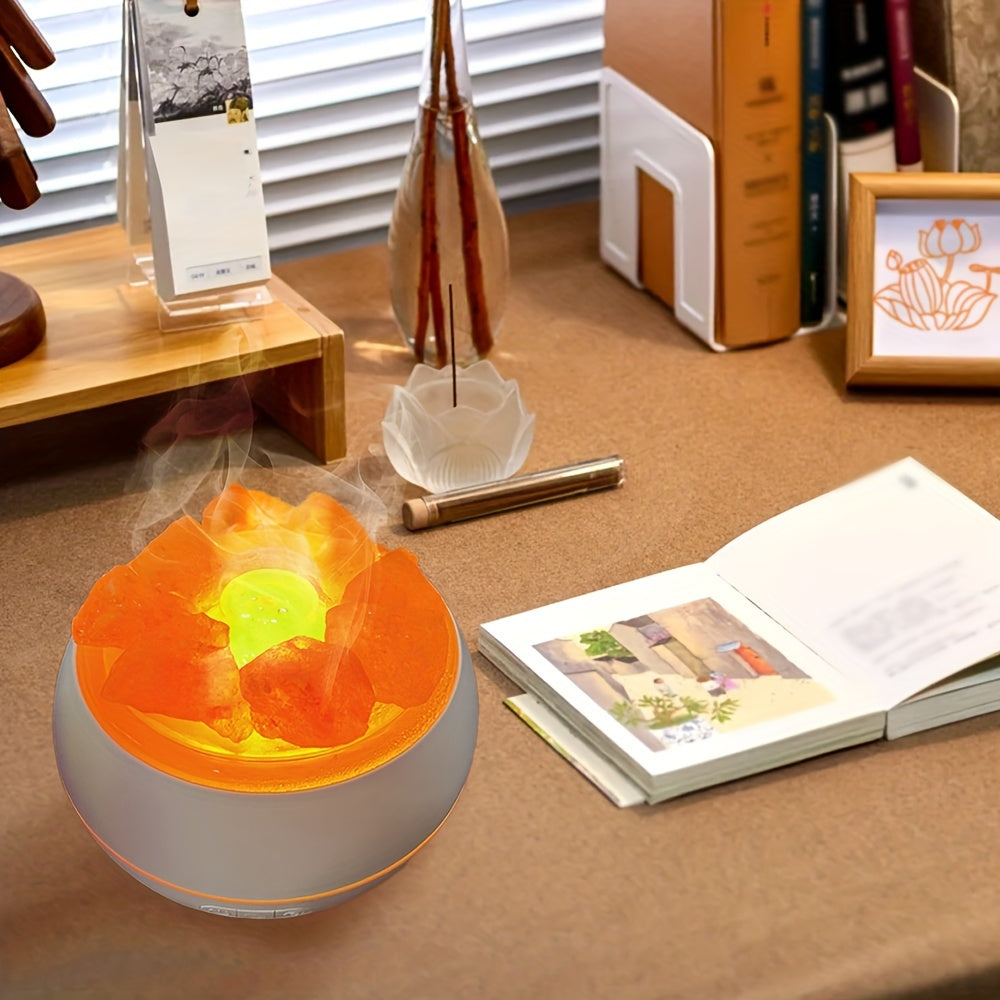 3-in-1 Essential Oil Diffuser, Salt Lamp & Humidifier, 360ml, USB, Quiet