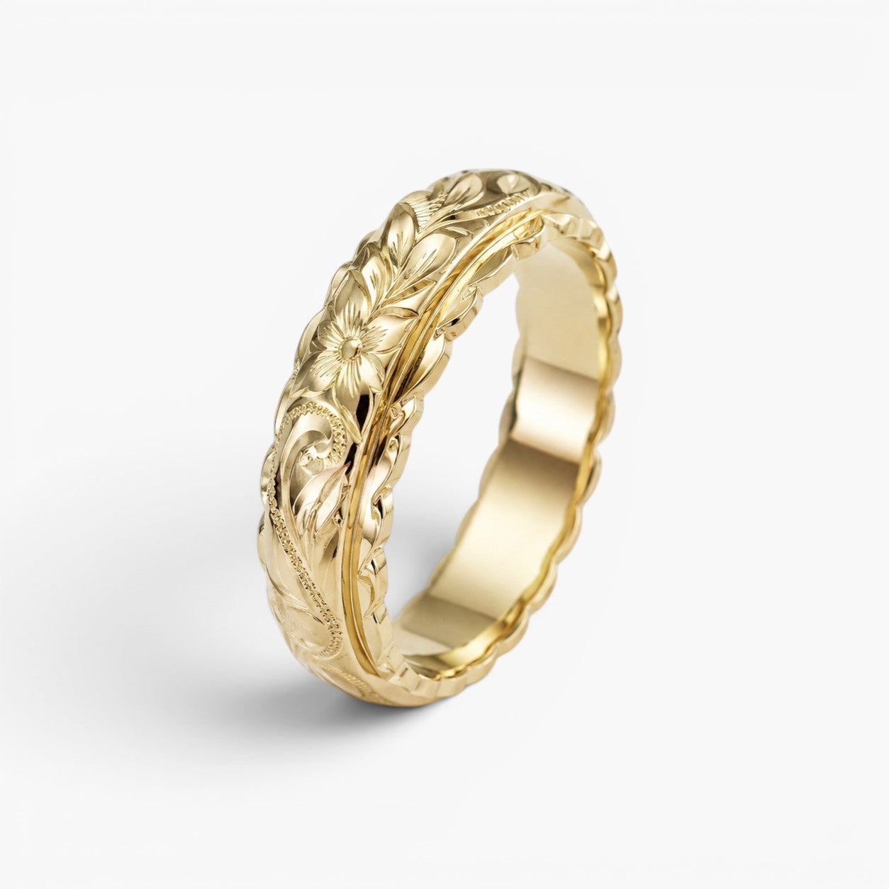 Vintage Hawaiian Flower Band Ring