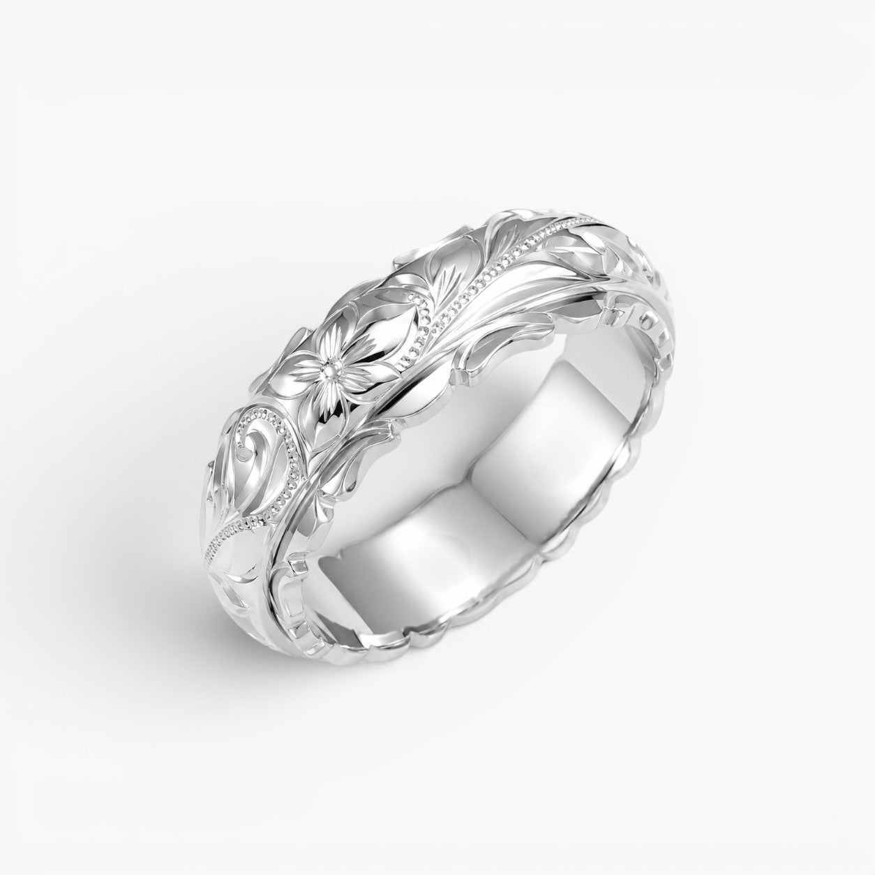Vintage Hawaiian Flower Band Ring