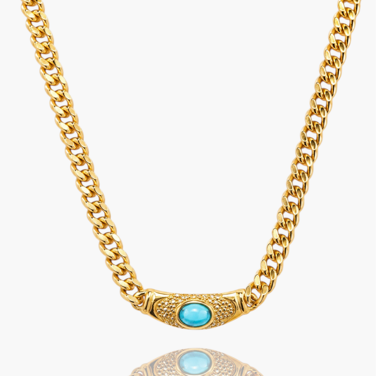 Collar gargantilla grueso Bella con piedras preciosas