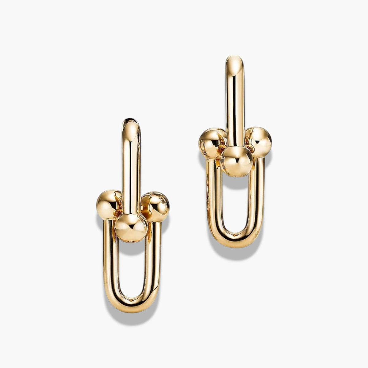 Chunky Link Hoop Earrings