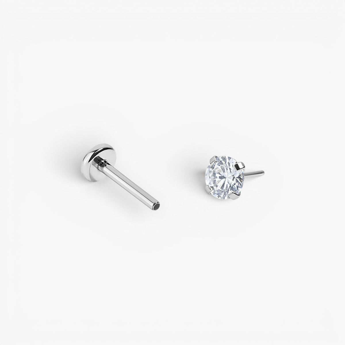 Trio de boucles d’oreilles puces minimalistes à dos plat