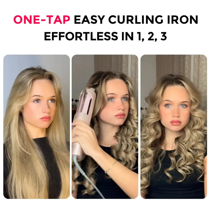 CurlPro Plus Pink for Automatic Curls, Waves & At-Home Styling