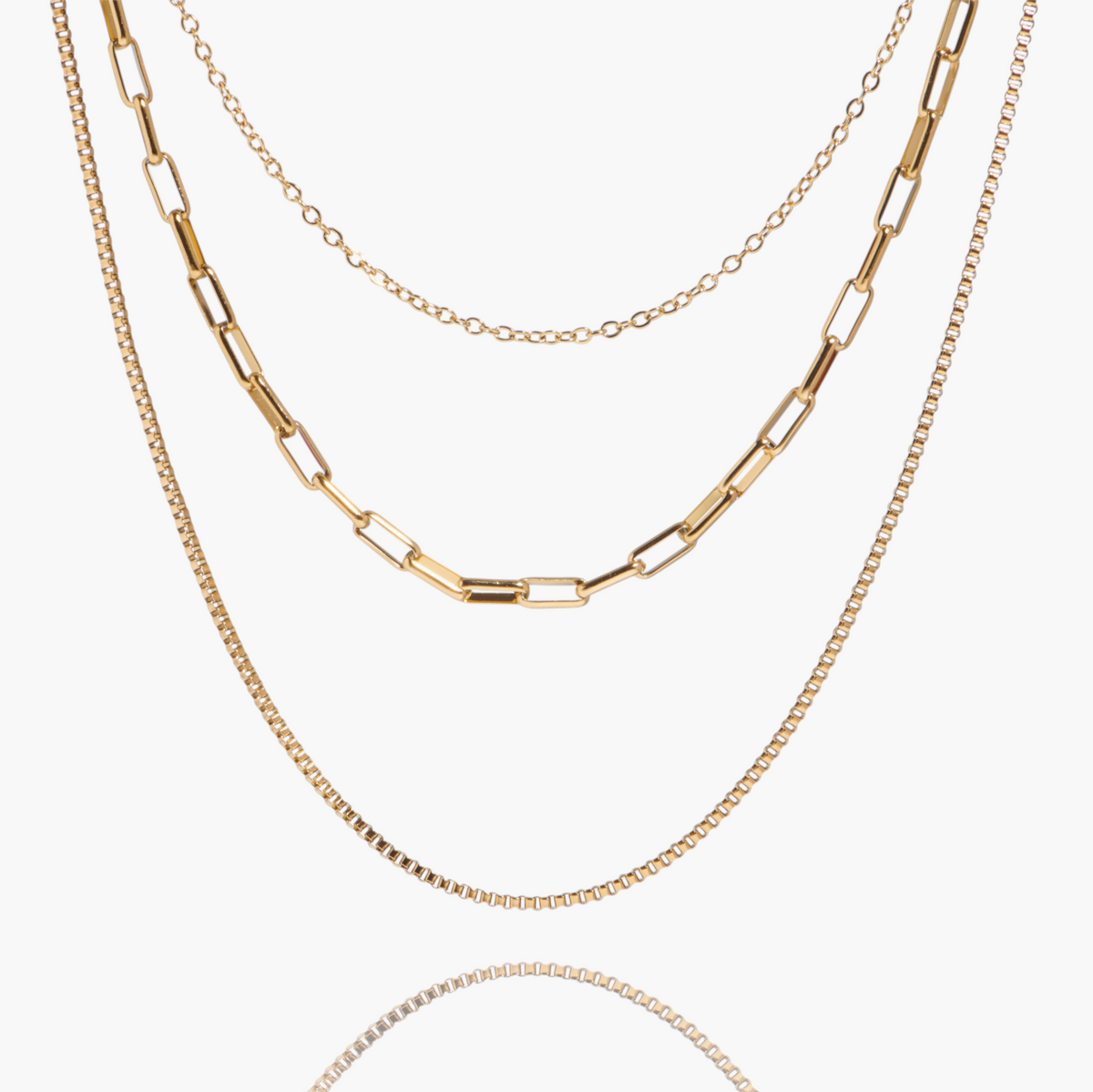 Dainty Layered Choker Chain Necklace