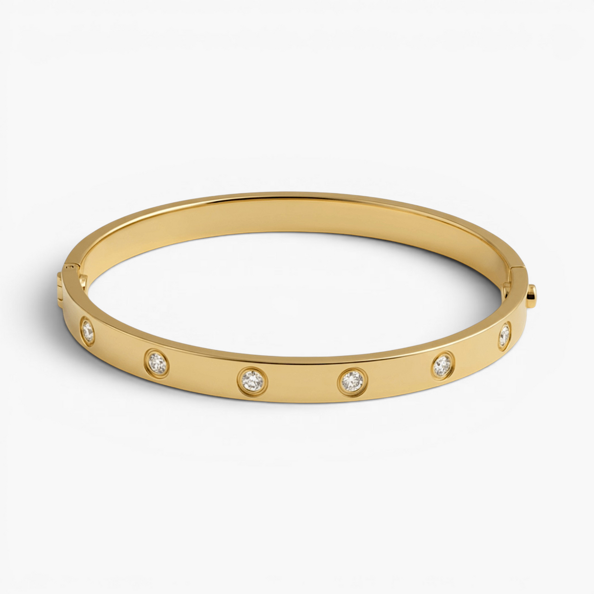 Bracelet jonc en zircone cubique