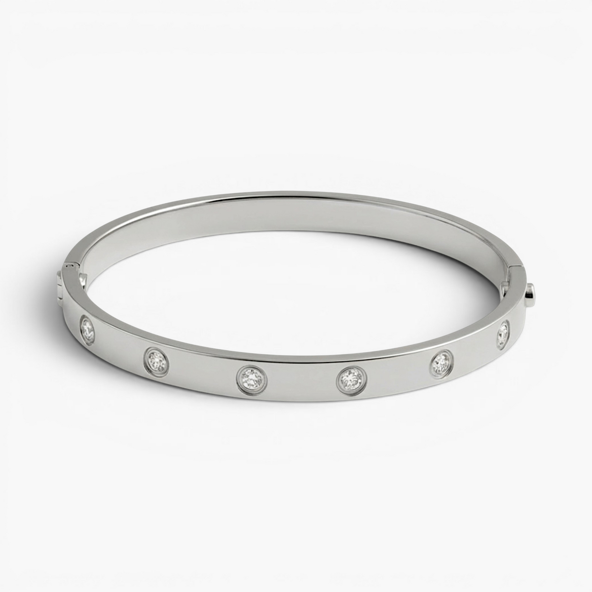 Bracelet jonc en zircone cubique