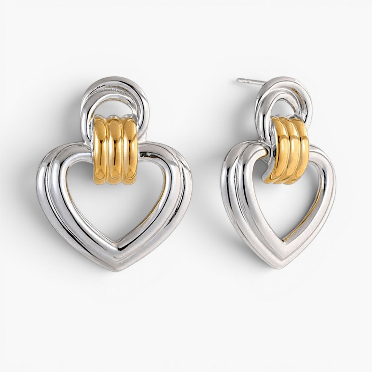 Boucles d’oreilles pendantes cœur