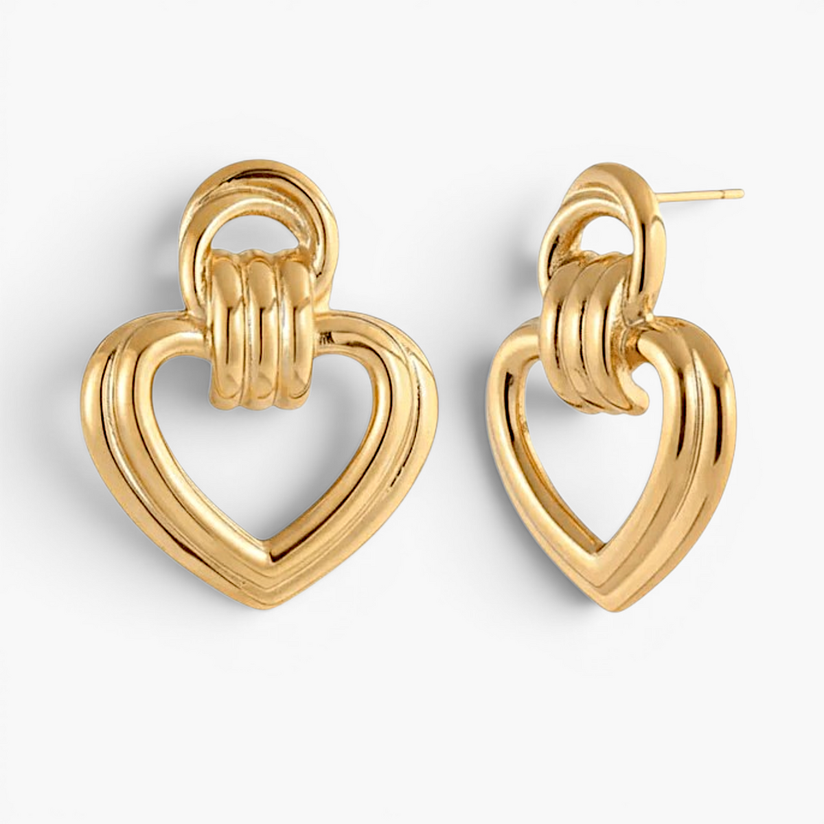 Boucles d’oreilles pendantes cœur