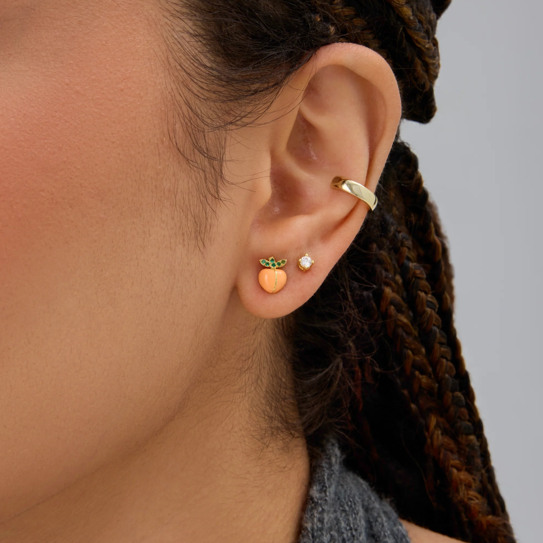 Multi-Shape Flat Back Stud Earrings