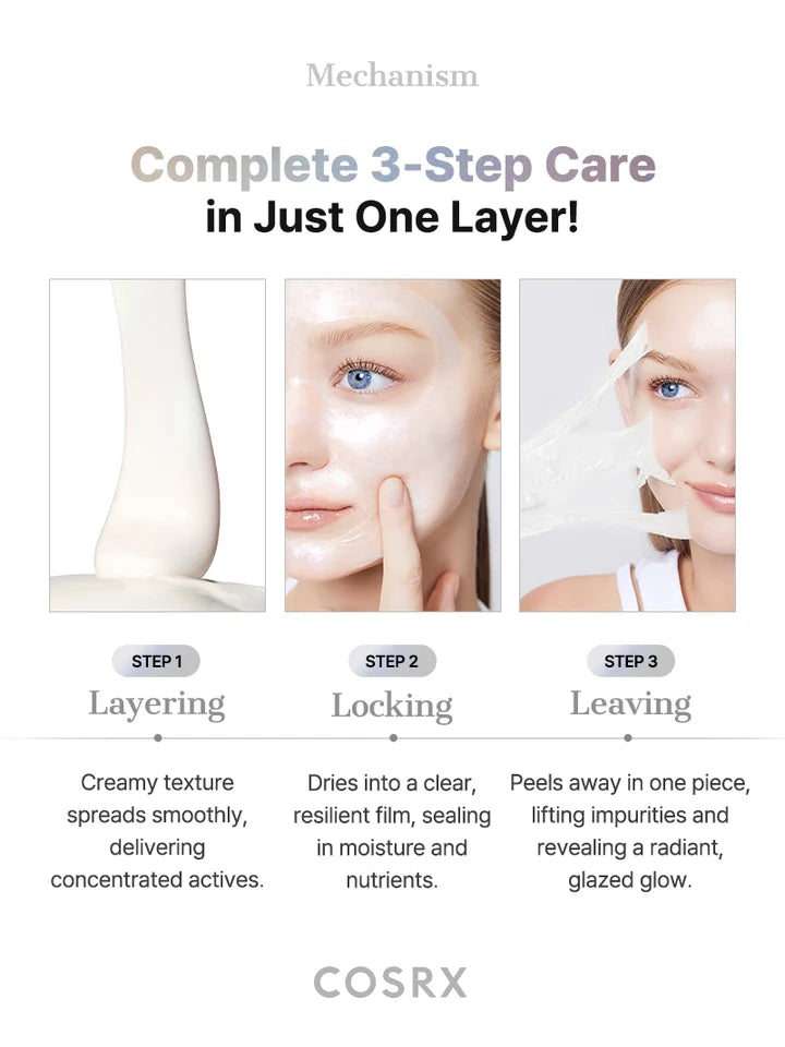 PDRN Exosome Skinplaning Glaze Mask for Hydration, Glass Skin & Glow