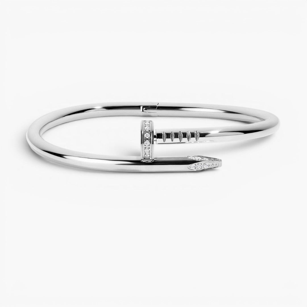 Sculptural Polished Nail Bracelet