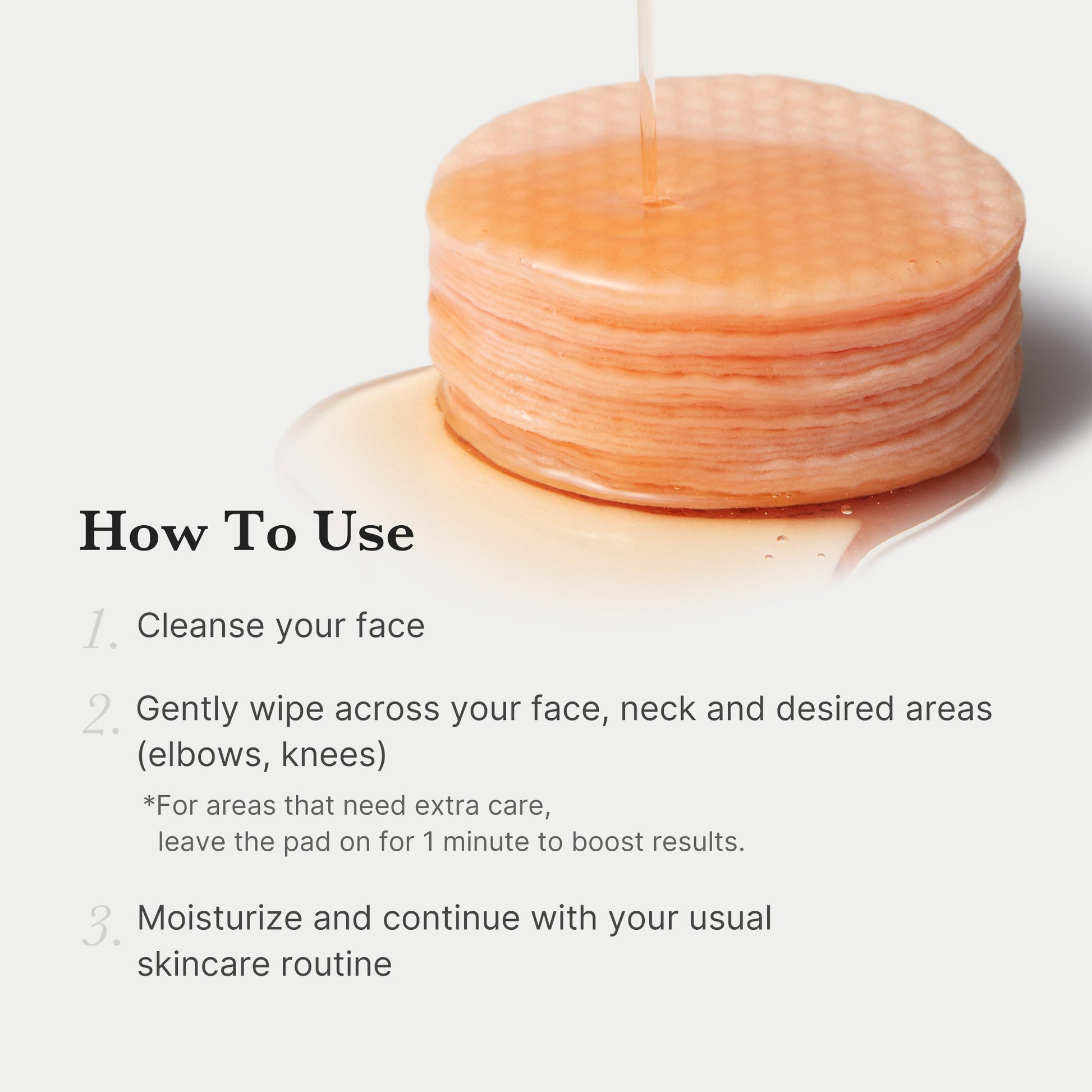 Red Succinic Acid Panthenol Pads for Acne, Breakouts and Pigmentation