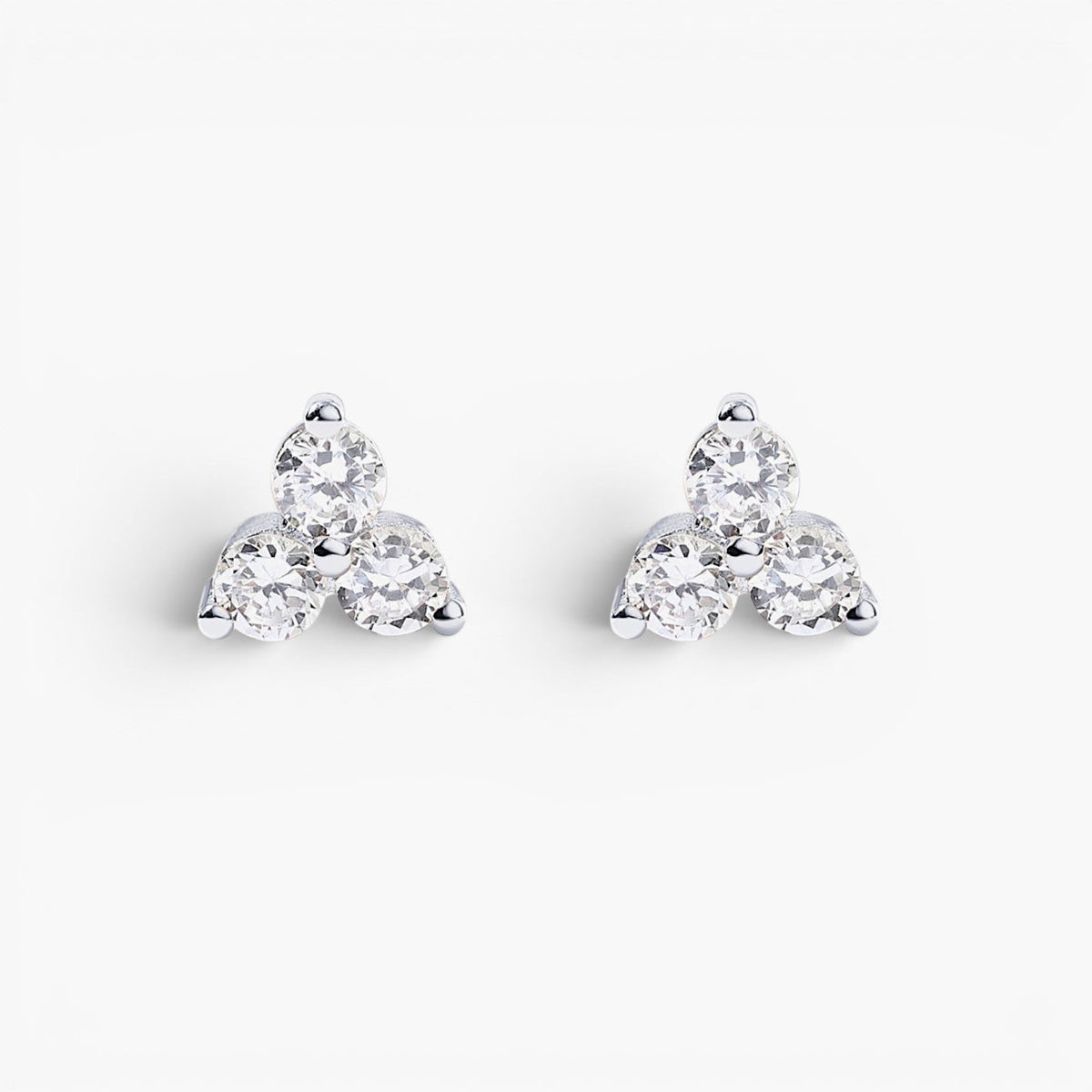 Boucles d’oreilles puces Celia Lotus à dos plat