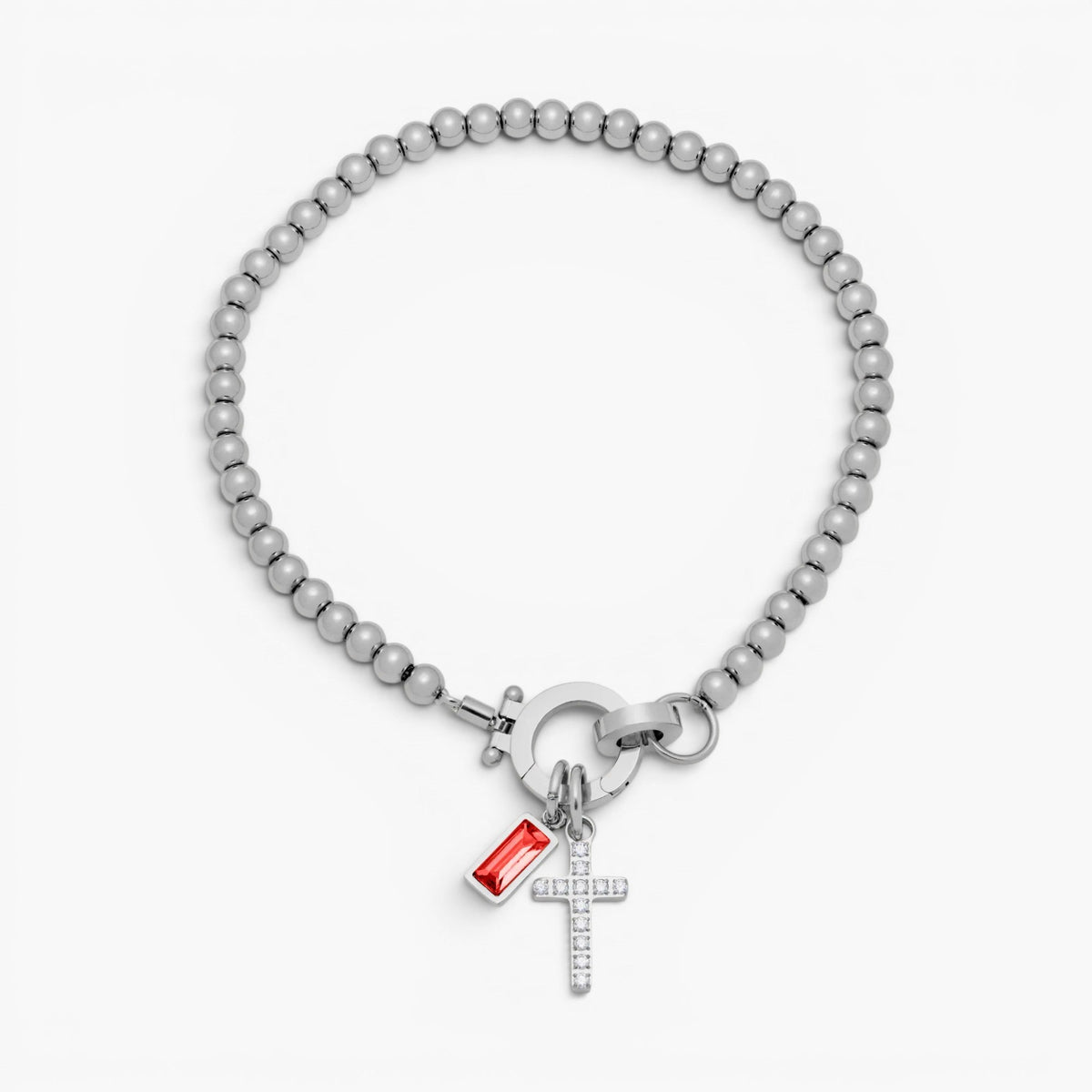 Bracelet à breloque et pierre de naissance Faith
