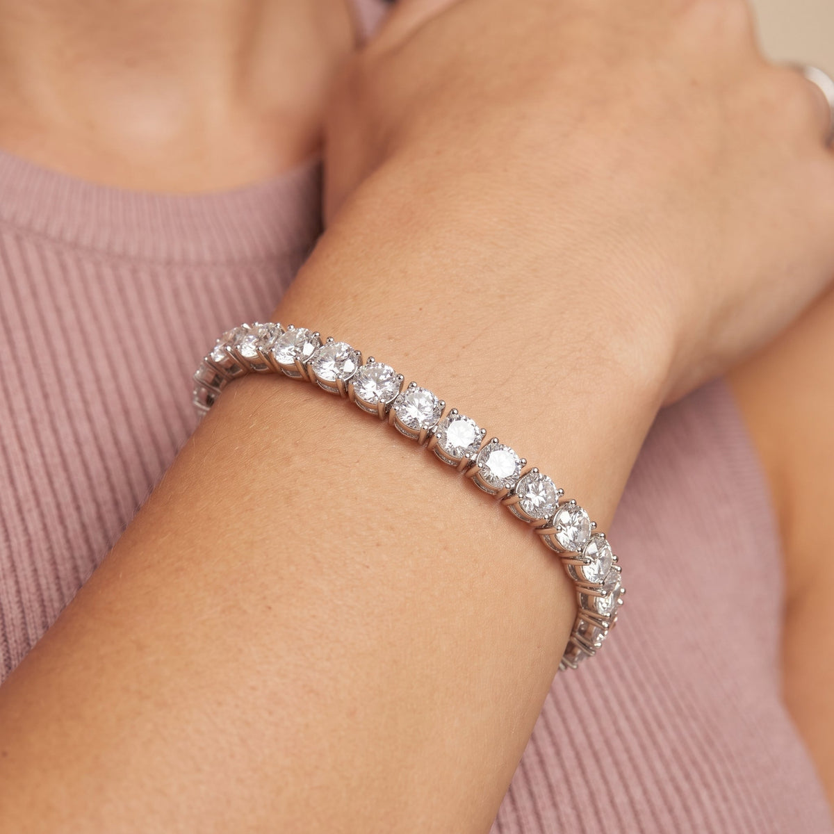 Bracelet tennis Elise en zircone cubique