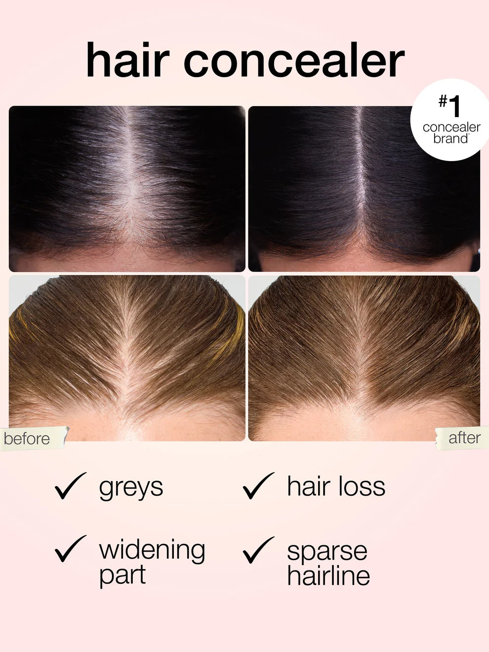 Dab & Go Hair Concealer for Gray Coverage, Root Touch-Up & Regrowth