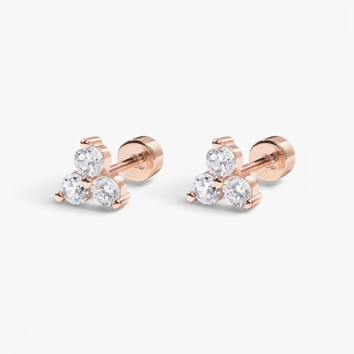 Celia Lotus Flat Back Stud Earrings