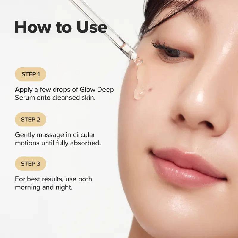 Glow Deep Serum Rice + Alpha-Arbutin for Brightening, Dark Spots & Radiance