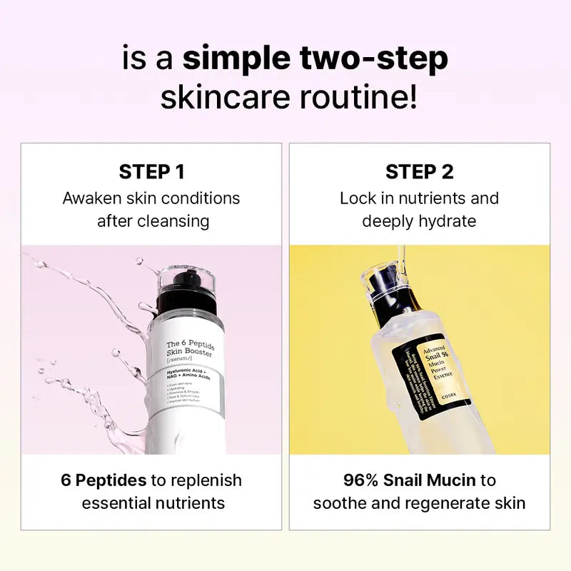 Snail Mucin & Peptide Skin Repair Duo for Hydration & Glass Skin