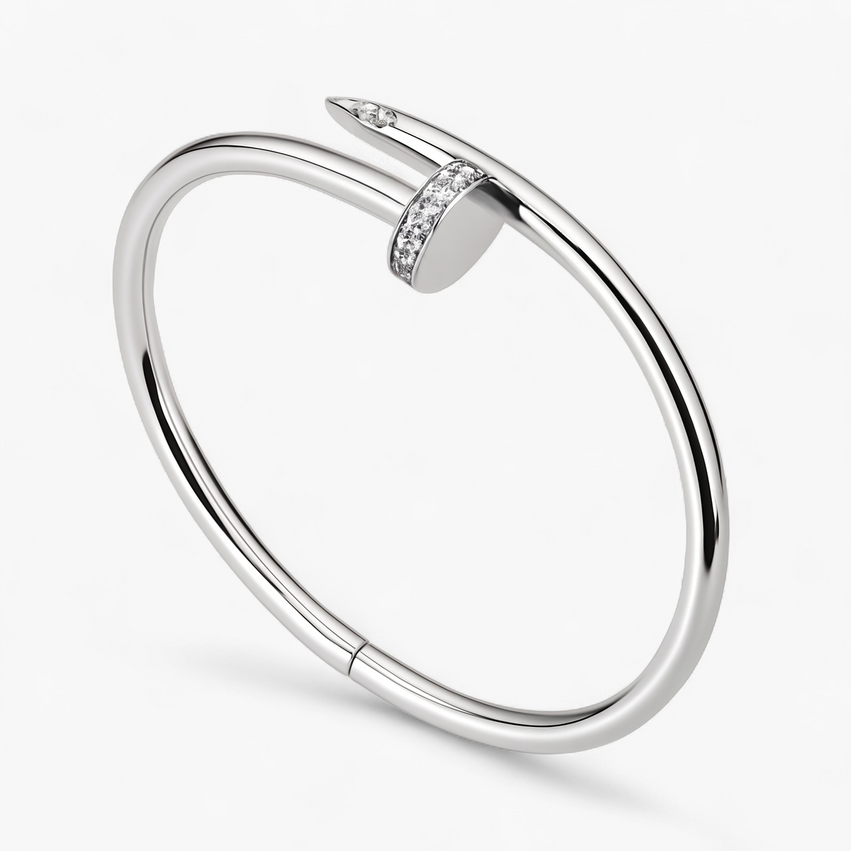 Ines Pavé Cuff Bracelet - Silver