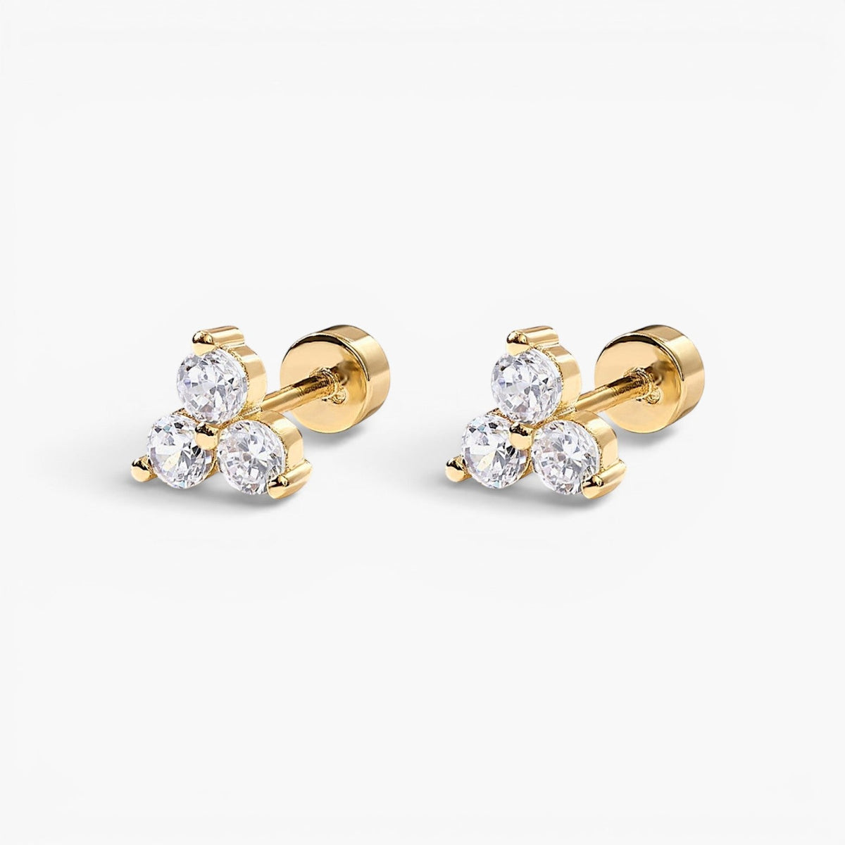 đ Boucles dâoreilles puces Ă dos plat lotus Celia (100 % de rĂ©duction)