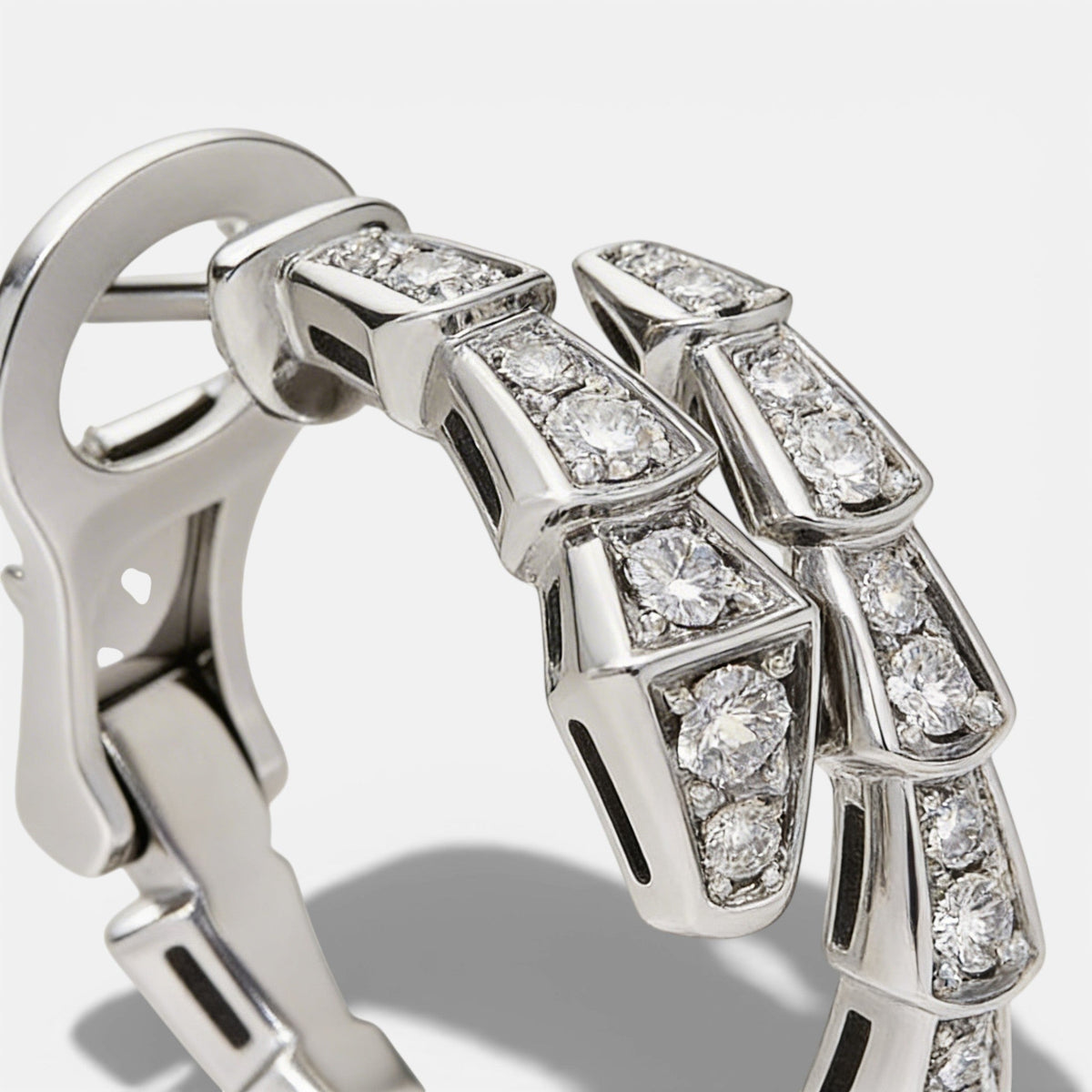 Snake Chain Zircon Earrings